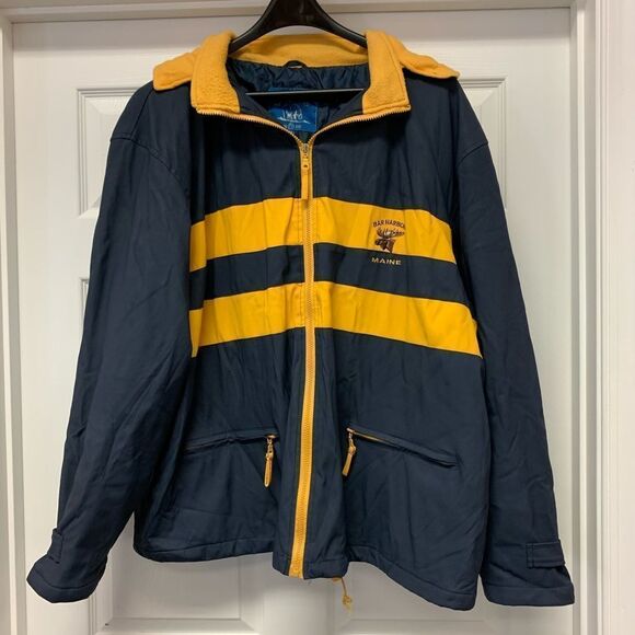 Bar Harbor Maine Hooded Heavy Windbreaker XXL - Picture 1 of 3